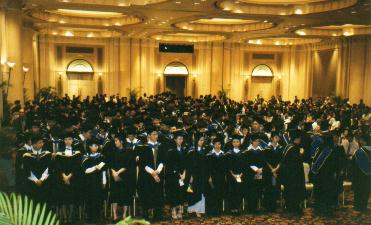 Students at recent Graduation Ceremony